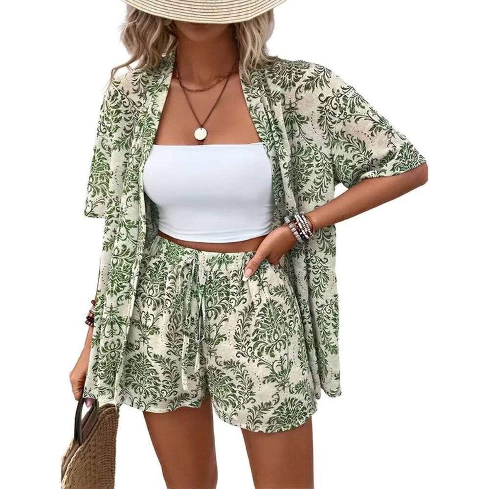 Amanda Royal Womens Shirt & Short Set